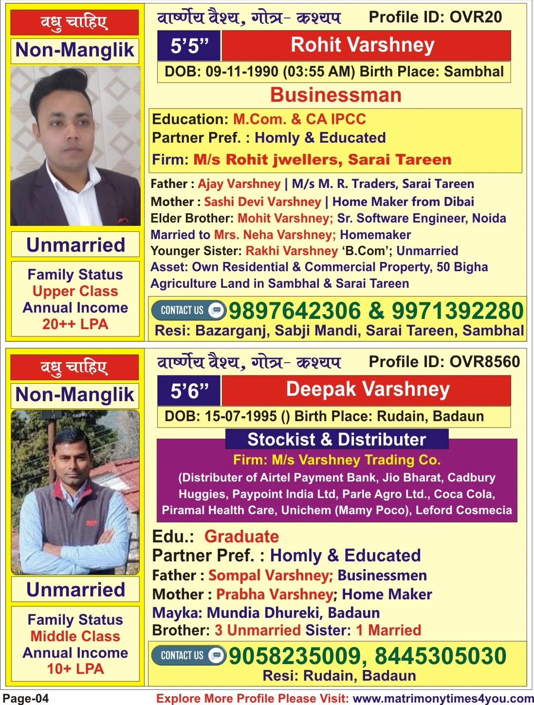 Free Matrimony E-book August 2025 | Var Vadhu Parichay Smarika | Free Download