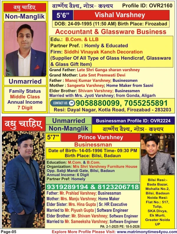 Free Matrimony E-book August 2025 | Var Vadhu Parichay Smarika | Free Download