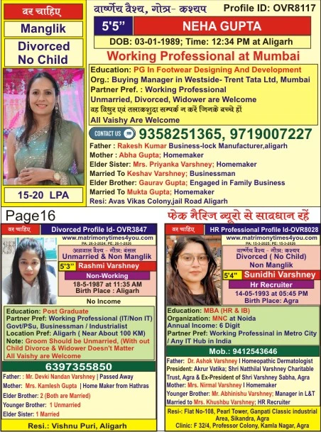 Free Matrimony E-book September 2025 | Var Vadhu Parichay Smarika | Free Matrimony E-book