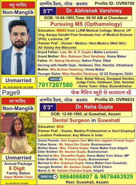 Free Matrimony E-book September 2025 | Var Vadhu Parichay Smarika | Free Matrimony E-book